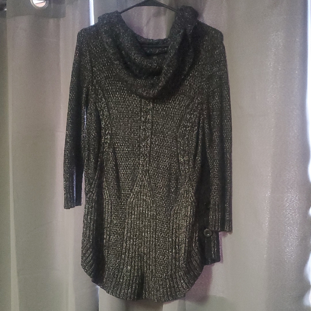 Cupio Charcoal Cowl Neck Sweater